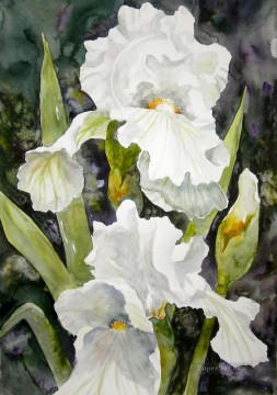 flor blanca Pinturas al óleo